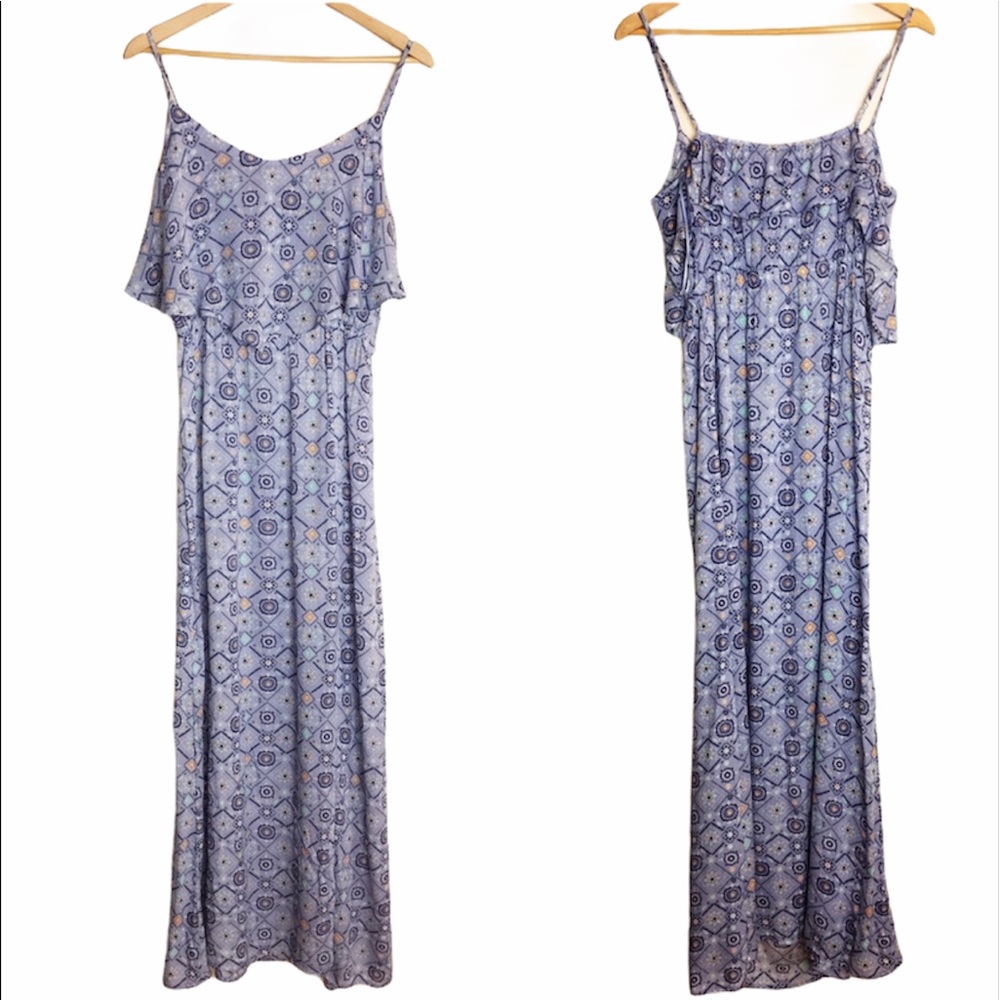 Mudd Printed Maxi Dress